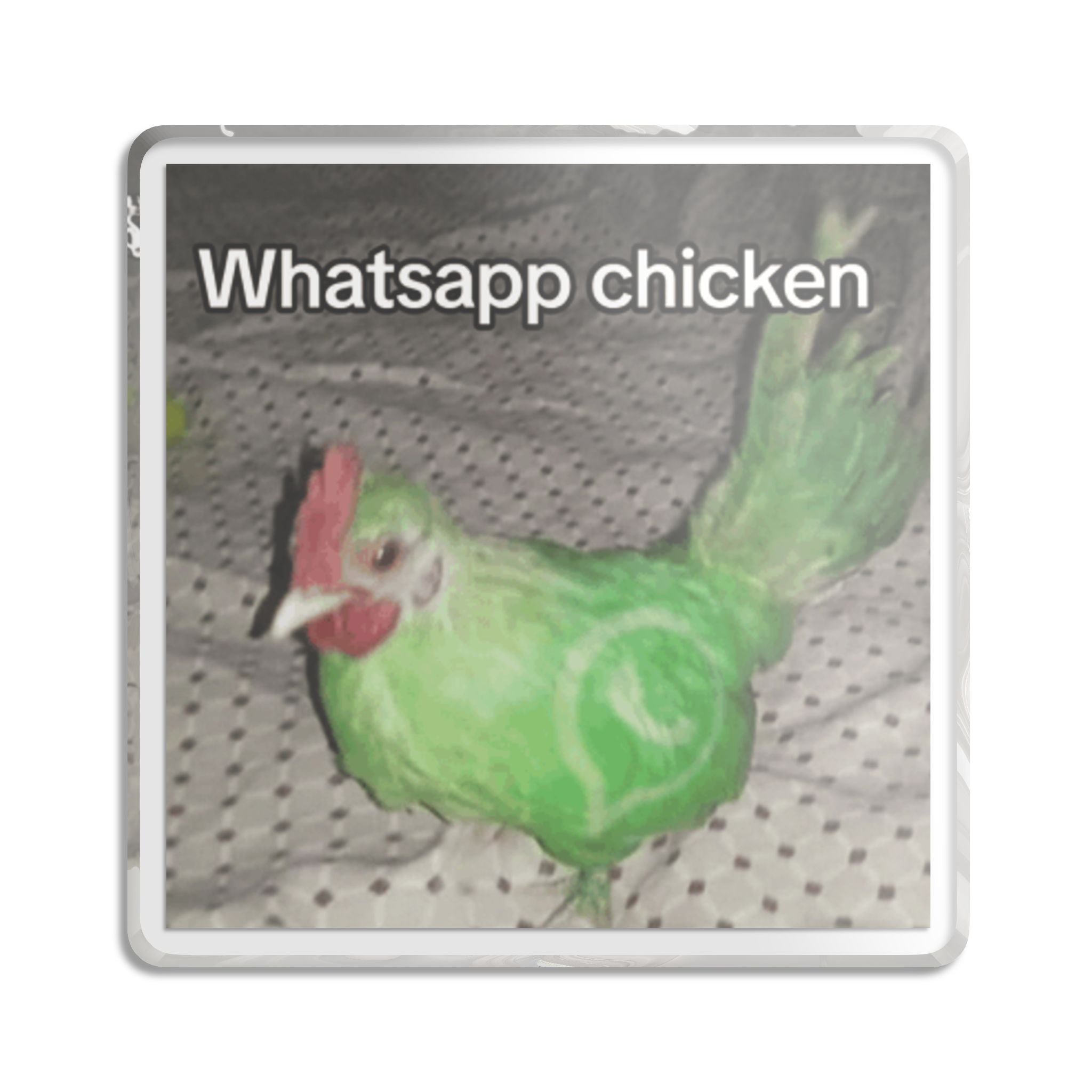 Whatsapp chicken statue