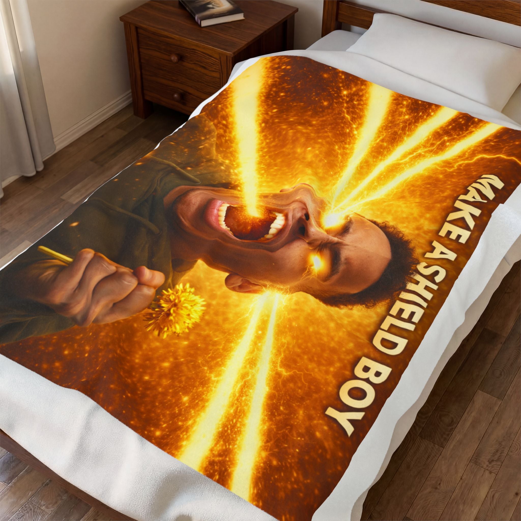 make a shield boy blanket