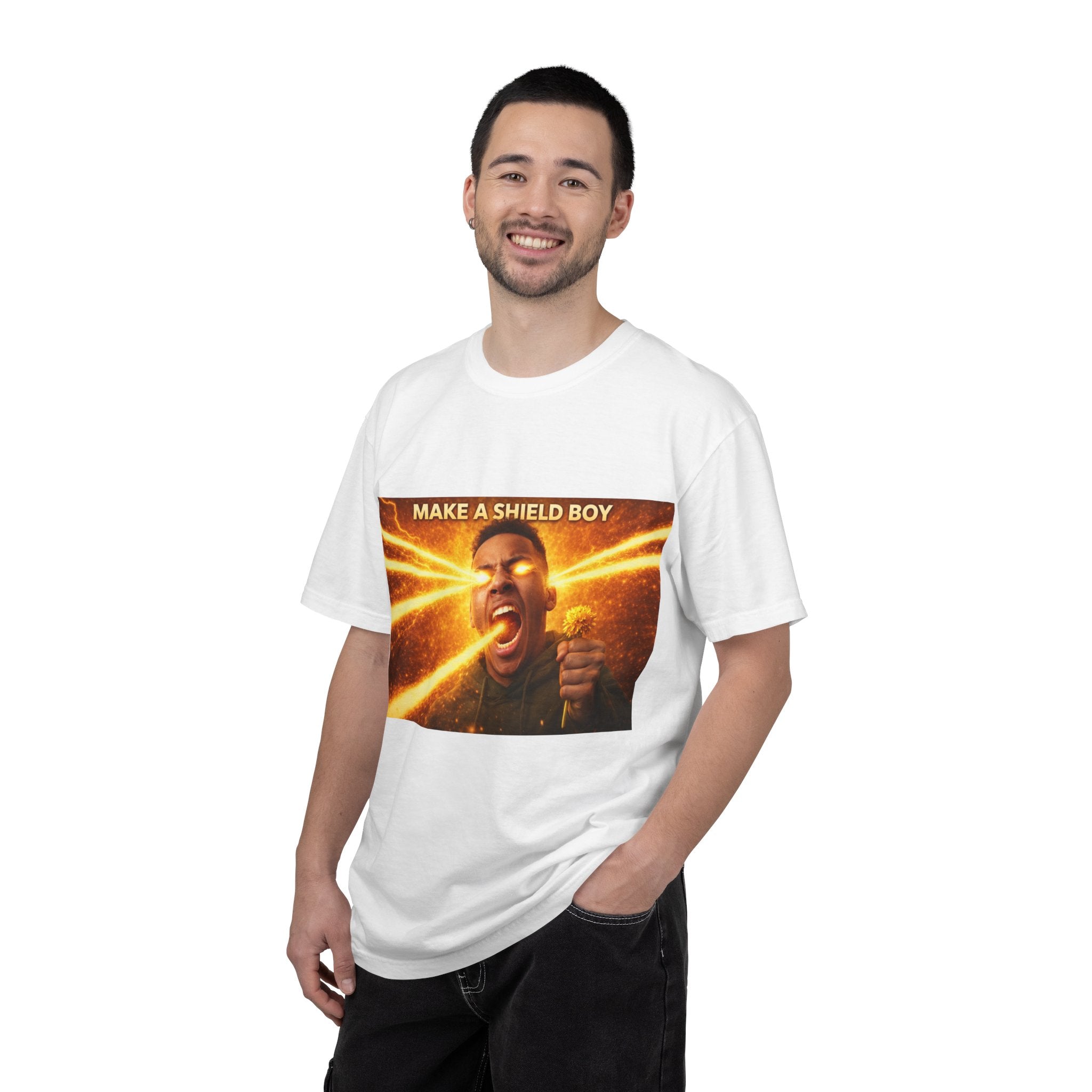 make a shield boy shirt